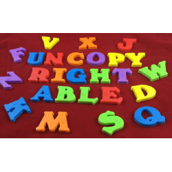 Магнитный набор латинского алфавита